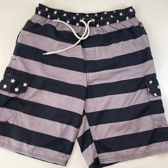 Rugby University board shorts - swim trunks. Size Medium. Drawstring waist. - Picture 2 of 8